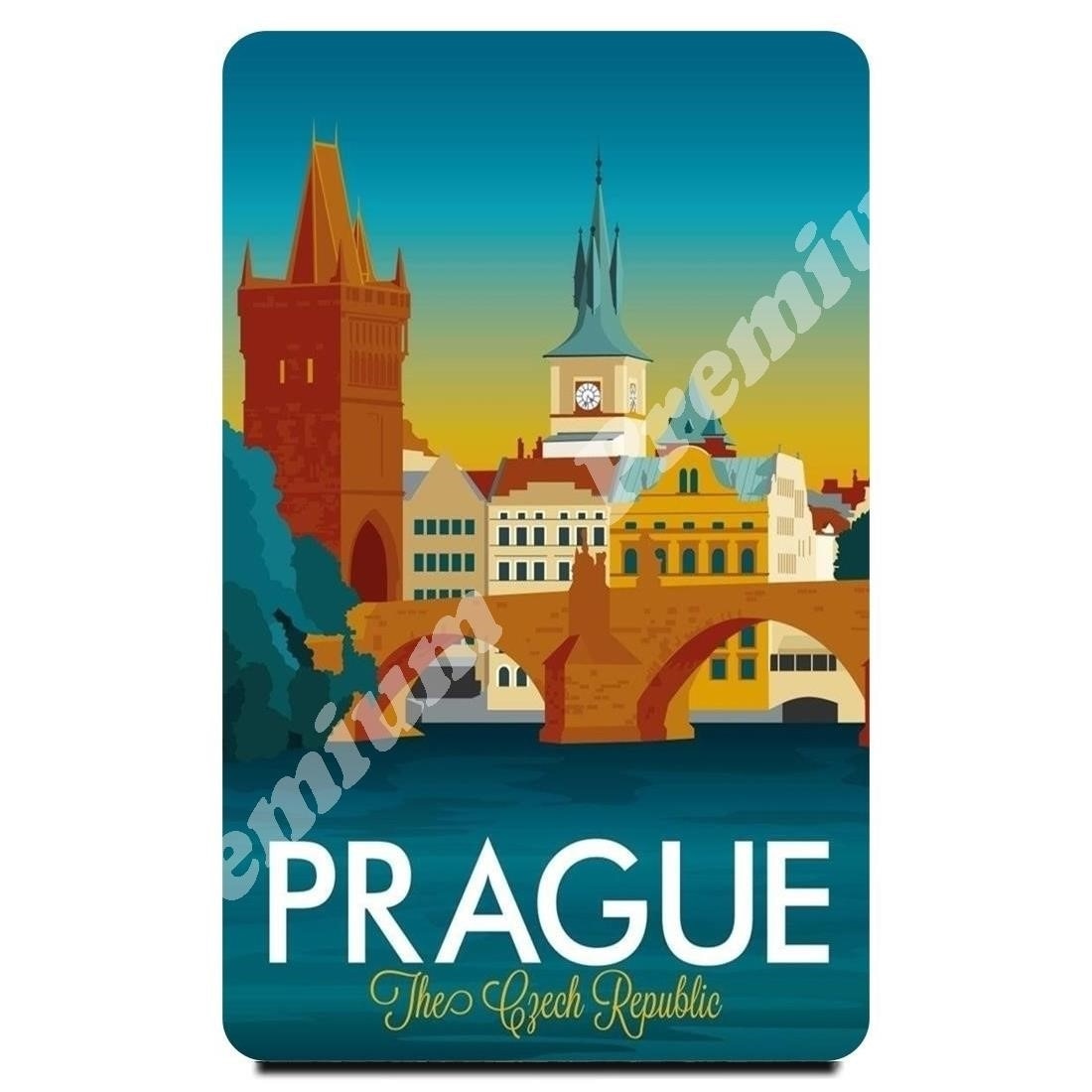 Прага Сувенирный магнит Винтажный туристический плакат
Прага Сувенирный магнит Винтажный туристический плакат