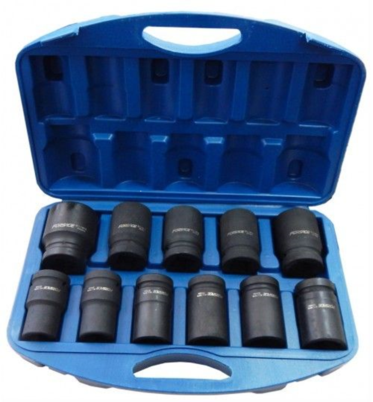 Набор ударных головок 1", impact socket set,set of impact heads 11 штук в наборе Cr Mo
Набор ударных головок 1", impact socket set,set of impact heads 11 штук в наборе Cr Mo
