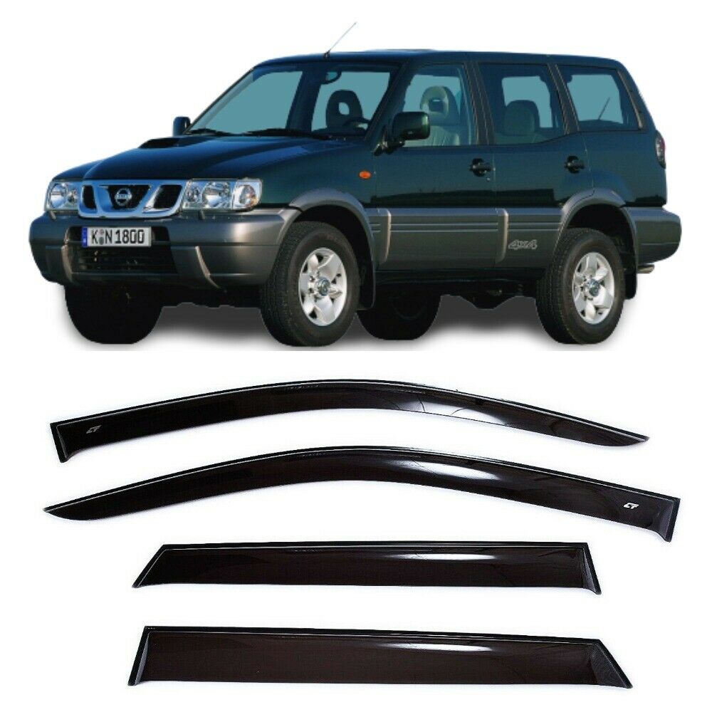 Дефлекторы окон Cobra Tuning N12496 на авто Ниссан Террано (R20) II 5 д. 1995-2006 4 шт./комп. ветровики от дождя солнца и ветра
Дефлекторы окон Cobra Tuning N12496 на авто Ниссан Террано (R20) II 5 д. 1995-2006 4 шт./комп. ветровики от дождя солнца и ветра