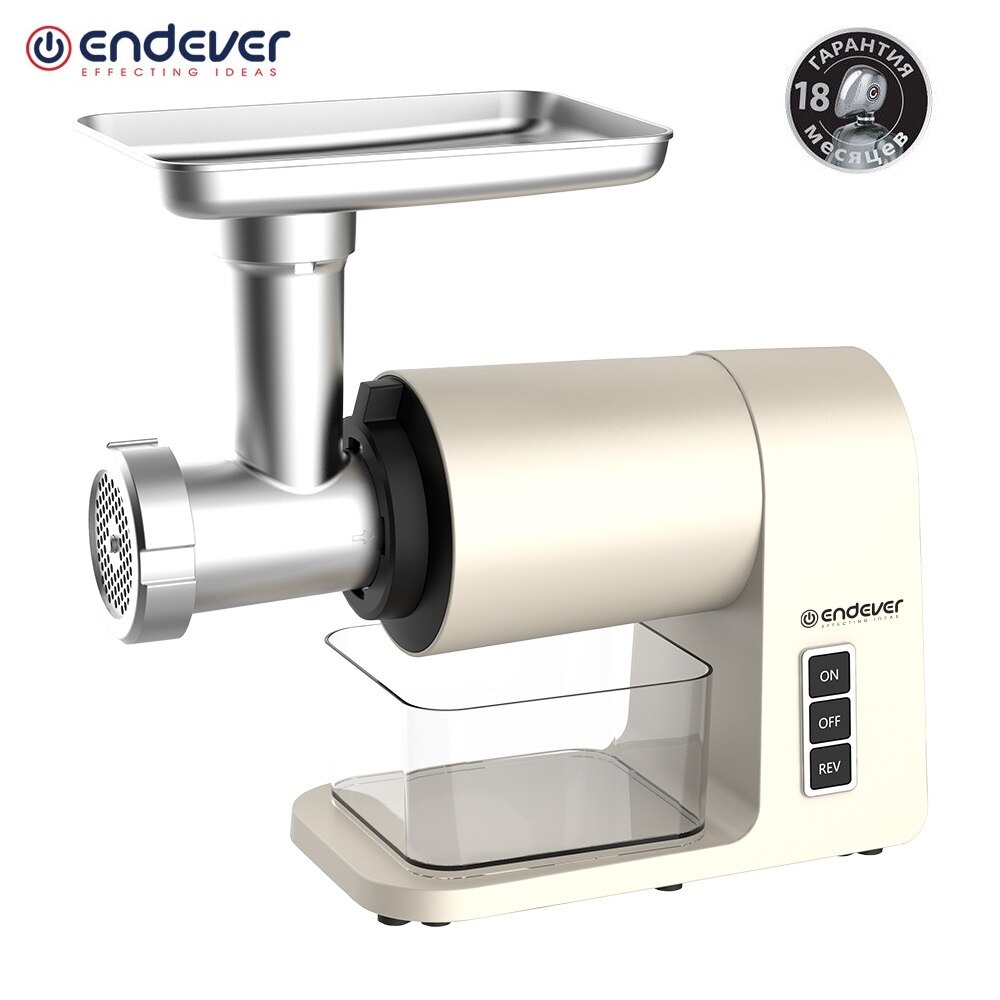 Мясорубка электрическая ENDEVER SIGMA-106, 2000Вт, Функция реверса,3 решетки: 4 мм/7 мм, 10 отв., 3 насадки для кеббе и колбас
Мясорубка электрическая ENDEVER SIGMA-106, 2000Вт, Функция реверса,3 решетки: 4 мм/7 мм, 10 отв., 3 насадки для кеббе и колбас