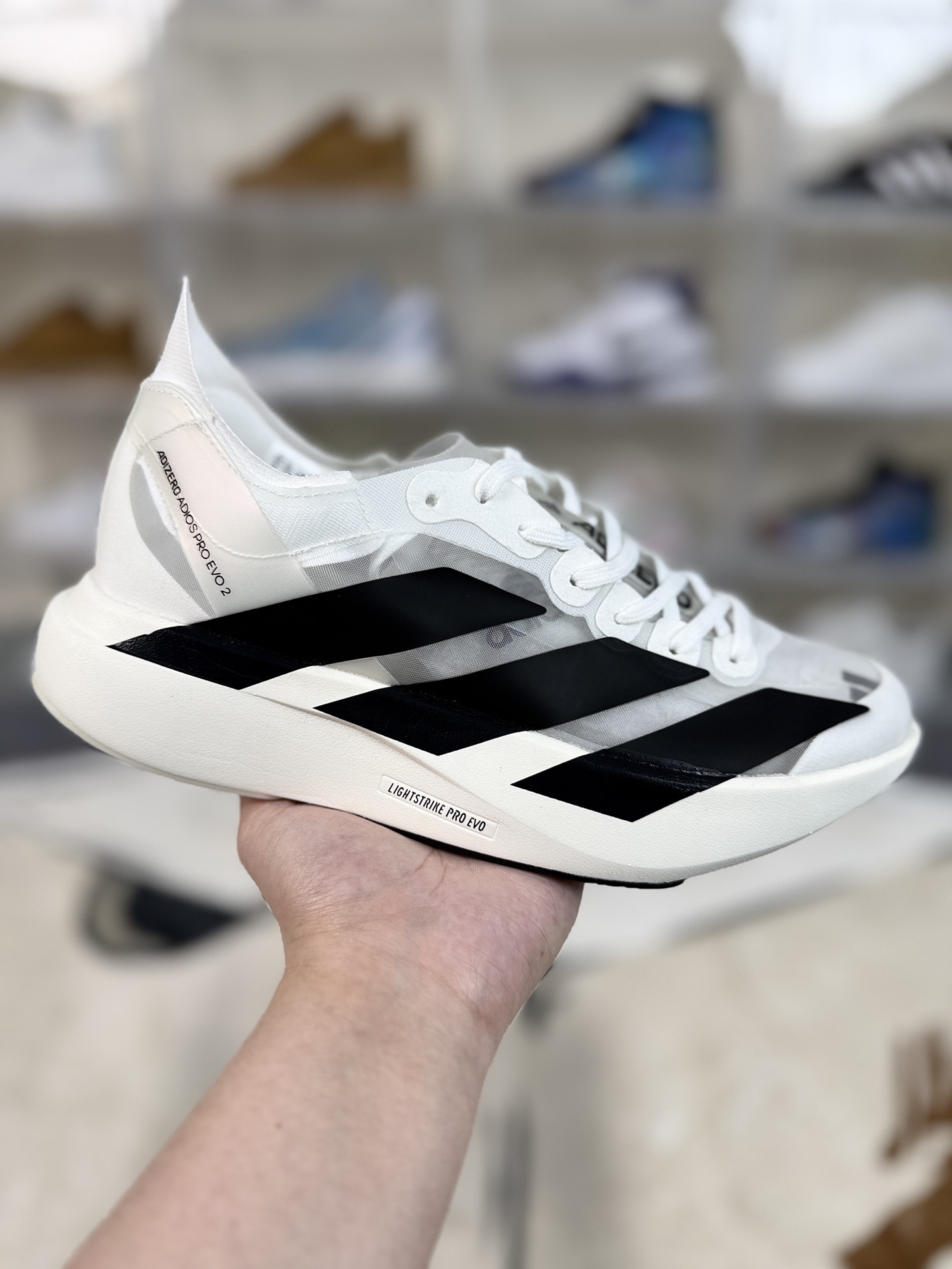 Adidas Adizero Adios Pro Evo 2 белые кроссовки для бега марафон