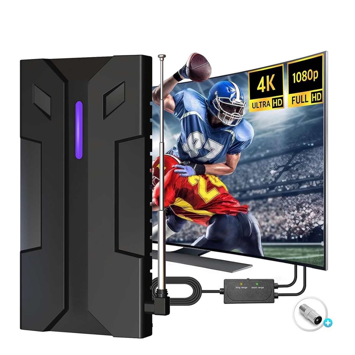 

ГОРЯЧИЙ мощный уличный внутренний сильный сигнал HDTV DVBT2 HD 4k Full TV усилитель сигнала цифровая антенна для телевизора высокого давления