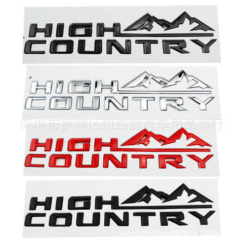 заднюю Наклейка с логотипом дверь на HIGH COUNTRY для Chevrolet Silverado