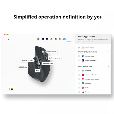 Logitech MX Master 3S Wireless Bluetooth Mouse Business Office Softtone Mouse Ergonomic Business Office Mouse