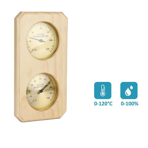 Деревянный термометр для сауны и Гигрометр для измерения влажности и температуры 2 в 1 для домашней семейной гостиничной сауны
