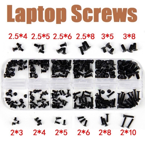 240шт Комплект винтов для ноутбука из нержавеющей стали M2, M2.5, M3 для Lenovo Toshiba Gateway Samsung HP IBM Dell Acer Asus Прочный