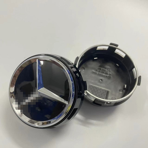 Подходит Для Центрального КолпаКа Mercedes-Benz 75 ММ Высокий КолпаК Колеса Красный AMG Центральный КолпаК Синий Логотип 4 штуки