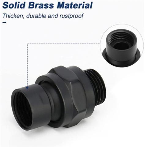 Универсальная насадка для душа на 360 ° Универсальное соединительное соединение подходит для стационарных ручных насадок для тропического душа