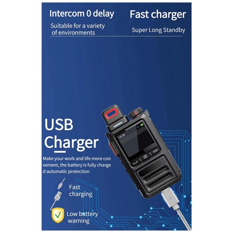 Новая портативная рация Zello 4G Full Network Bluetooth Outdoor Global WIFI Водонепроницаемая портативная рация для Android LTE 2G 3G 4G