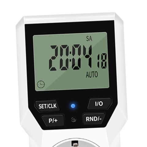 Умная розетка с таймером Цифровой электронный переключатель таймера EU Plug ЖК-дисплей Программируемый контроль времени Автоматическая защита