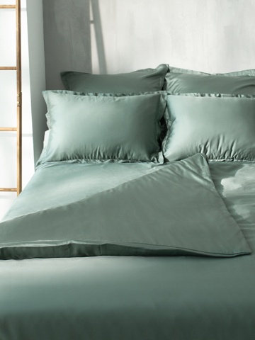 Пододеяльник 1.5-спальный SL Home, 150x220 см, оливковый, тенсель