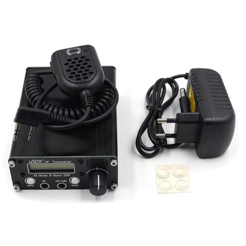USDR USDX + Plus V2 8-полосный SDR-трансивер HF SSB QRP LCD с дисплеем Динамик Микрофон Высокочастотный трансивер с разъемом EU