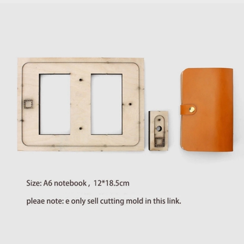 1 Шт Блокнот формата А6 для резки кожи Штамповочный шаблон для изготовления руководства Вырубной штамп DIY Книга с отрывными листами Кожаные инструменты