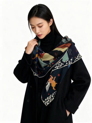 Новый платок из кашемира и шелка 140x140 двусторонний одного цвета премиум качество нежная текстура аналог Hermes лимитированная коллекция