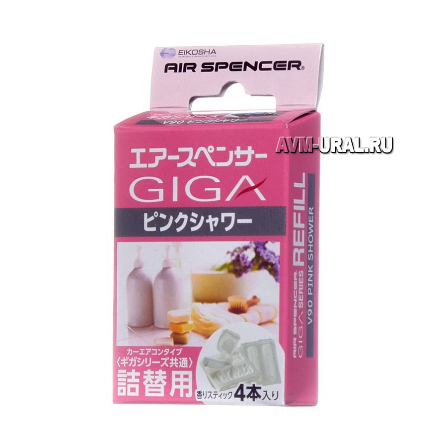 

EIKOSHA Ароматизатор на кондиционер EIKOSHA GIGA REFILL (Pink Shower) (запасной элемент)