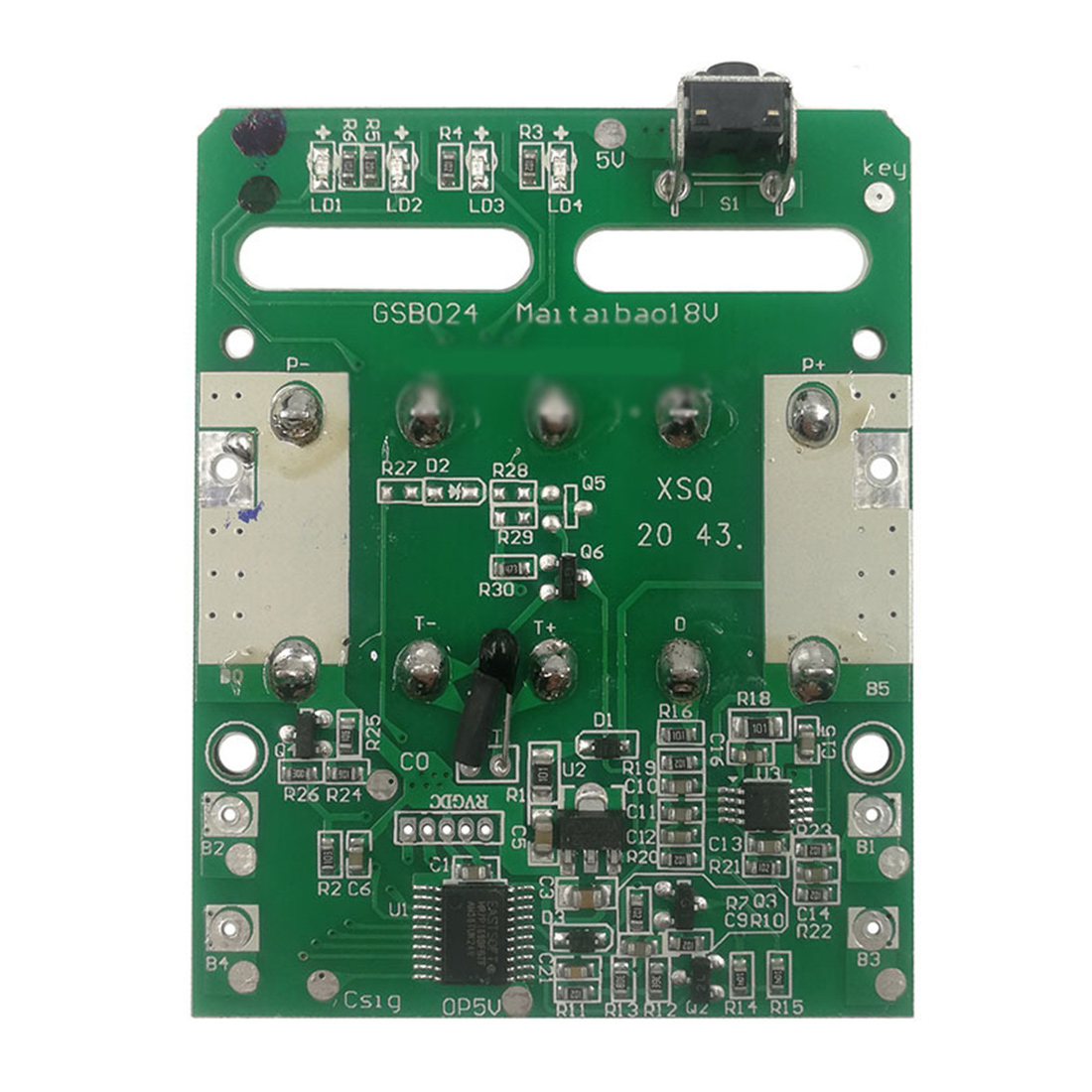 

1шт Печатная плата защиты от зарядки литий-ионного аккумулятора Печатная плата для стойки литиевого аккумулятора Metabo 18V