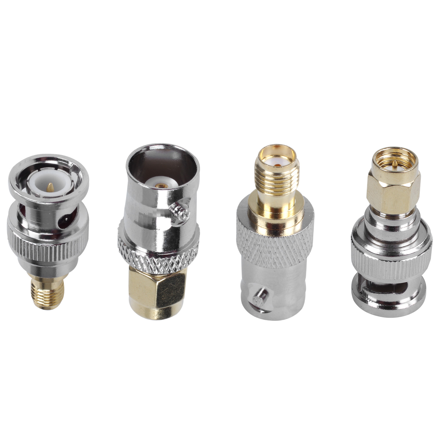 

Комплекты SMA-BNC RF коаксиальный адаптер Мужской Женский коаксиальный разъем 4 штуки в горячем состоянии