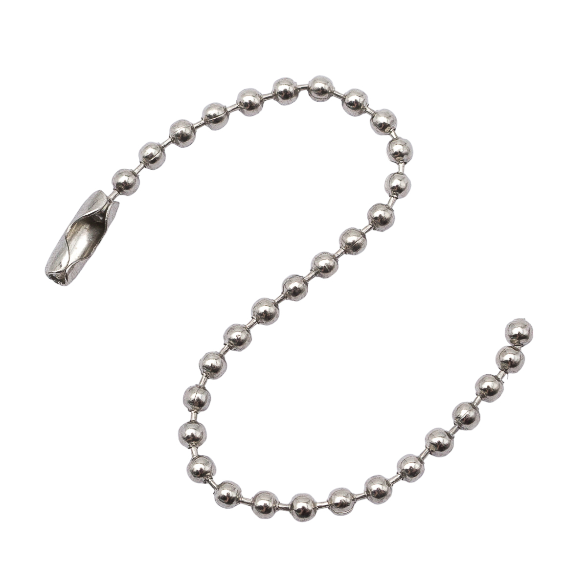 

Биркодержатель (цепочка шариковая) 0,2*10см металл (уп.~100шт) NEW STAR (никель), 100 шт