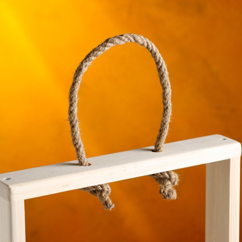 3 шт. Подарочный ящик 'Рамка', 26x5x40 см, деревянный, 5 колб