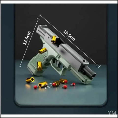 Автоматический страйкбольный пистолет Desert Eagle с автовыбросом гильз затворной задержкой подарок для мальчиков тактический пневматический пистолет 2026