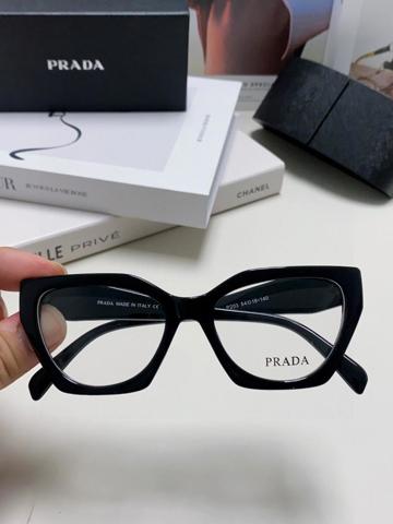 Prada очки для зрения 2026 модная оправа кошачий глаз женские большие линзы