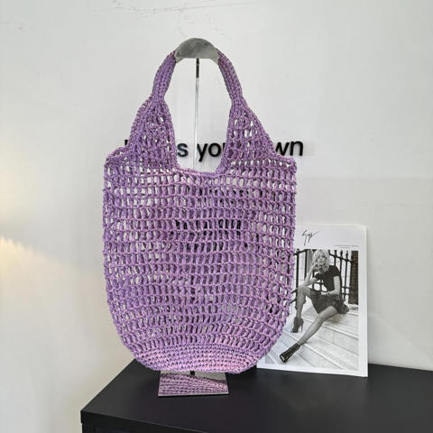 Сумка плетеная Prada из натуральной соломы летняя женская