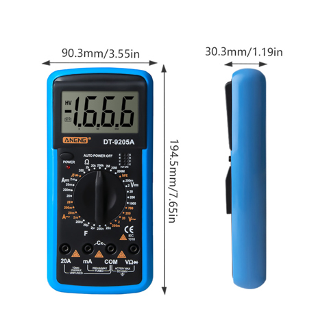 мультиметр цифровой ANENG DT-9205A  с проверкой диодов