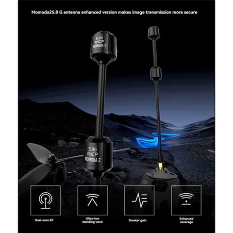 2ШТ Momoda2 5,8 G Двойная антенна RHCP RHCP/LHCP SMA Двухъядерный RF для DIY RC FPV Дрон Квадрокоптер Аксессуары для фристайла