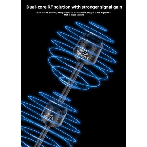 2ШТ Momoda2 5,8 G Двойная антенна RHCP RHCP/LHCP SMA Двухъядерный RF для DIY RC FPV Дрон Квадрокоптер Аксессуары для фристайла