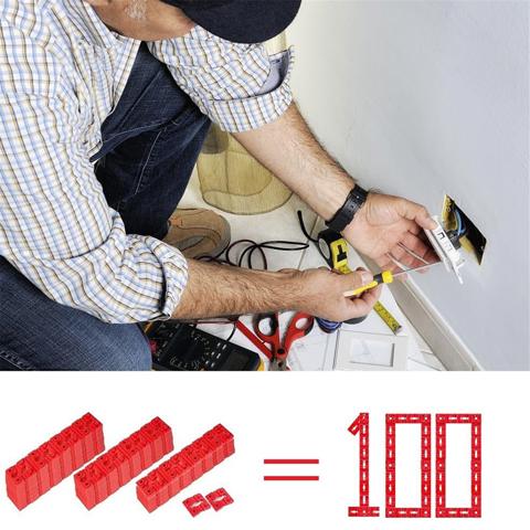 Переключатель и адаптер розетки для электрической коробки, 100 шт. распорки для электрической розетки