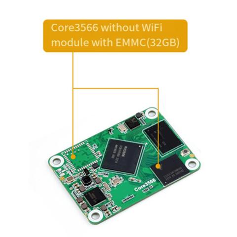 Модуль Core3566, четырехъядерный процессор Rockchip RK3566, для Raspberry Pi CM4, 2 ГБ+ 32 ГБ Emmc