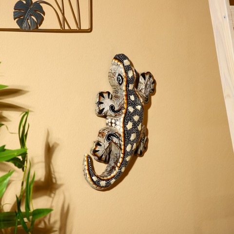 2 шт. Сувенир 'Геккон', 35x20x6 см, дерево албезия