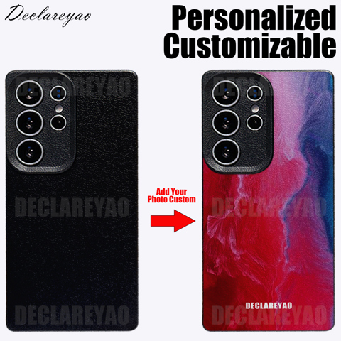 Personalized DIY Name Photo Custom Leather Case For OPPO A15 A16 A16K A17 A2 Pro A31 A37 A38 A3 A3X A5 A53 A54 A55 A5 A57 Cover