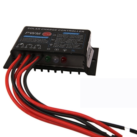 Регулятор солнечного контроля 10A 12V IP67 Водонепроницаемый контроллер солнечного заряда PWM Solar Control Regulator