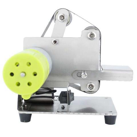 Ленточно-шлифовальный станок Электрический шлифовально-полировальный станок с 7 переменными скоростями вращения 10 шлифовальных лент для полировки дерева EU Plug