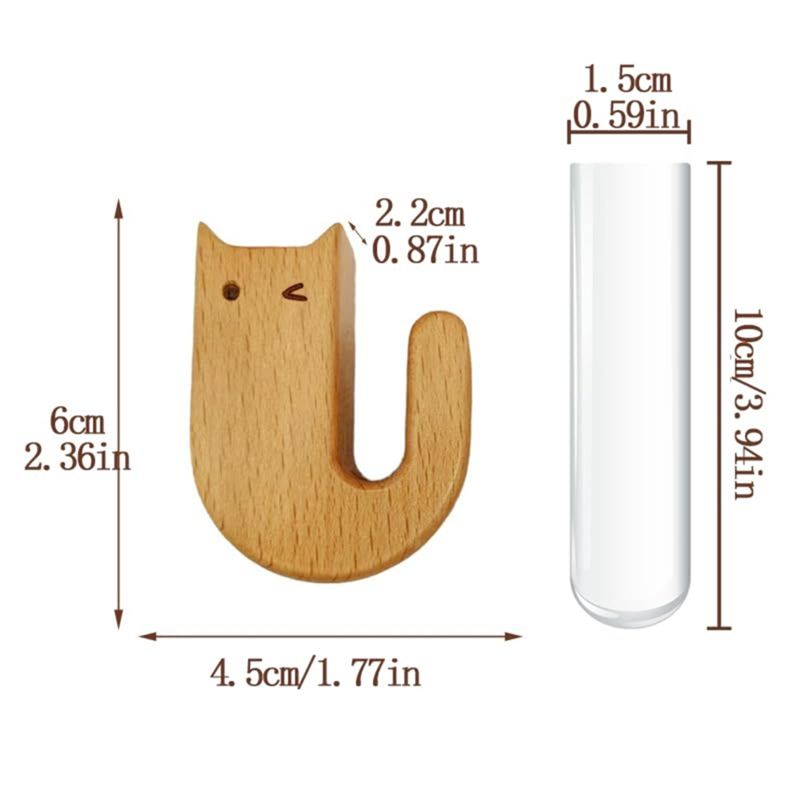 

Мини-магнитные вазы для усов кошек, 2 шт