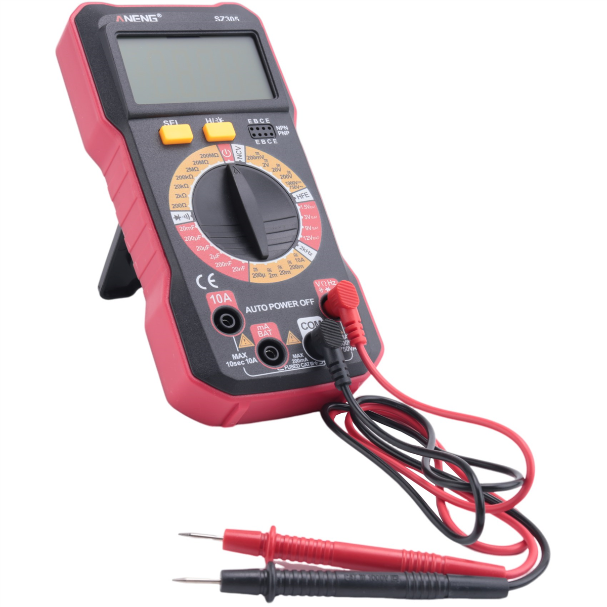 

ANENG SZ305 1999 Отсчетов Мультиметр Тестеры конденсаторов Умный вольтметр AC / DC Напряжение Ток Сопротивление Ом Инструменты для тестирования Красный