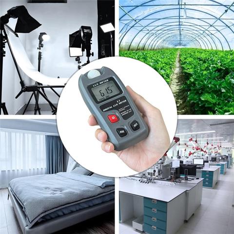 Высокоточный цифровой измеритель Цифровой измеритель освещенности Измеритель яркости люмена Автоматически выключается
