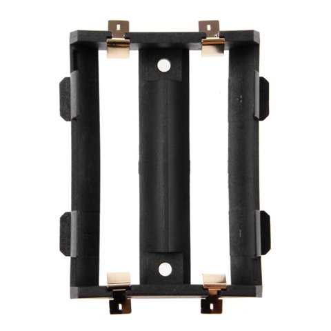 Держатель батареи 26650 с 2 отсеками, Батарейки для кейса, Коробка для хранения с бронзовыми штифтами, 2 слота для перезаряжаемой батареи 26650 DIY