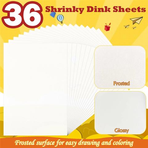 Набор брелоков с термоусадочной бумагой + аксессуары, комплект термоусадочной пластиковой пленки из термоусадочной пленки для творчества/колец/брелоков