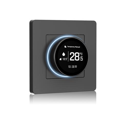 Умный термостат для теплых полов Tuya ZigBee черный