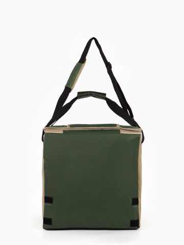 Термосумка 'Арктика' на липучках, с люком, объём 30 л, зелёная