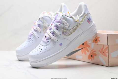 кроссовки Обувь Продажа На NIKE AIR FORCE 1 07 LV8 Pure низкие Air Force, Foreign Trade, полная ладонь, встроенная сотовая возду