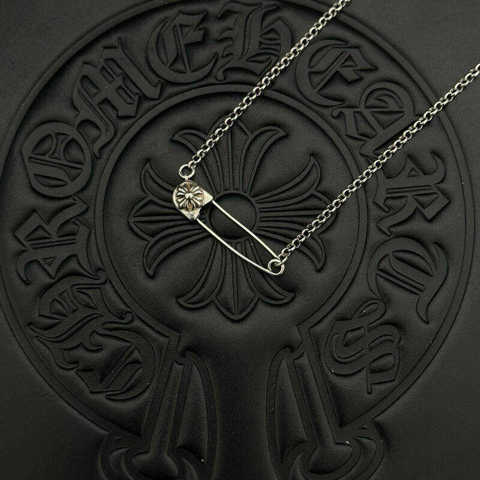 Chrome Hearts Ожерелье Серебряное Кулон Булавка КлассичесКий Стиль Высокое Качество Точная Копия Эксклюзивные Фото