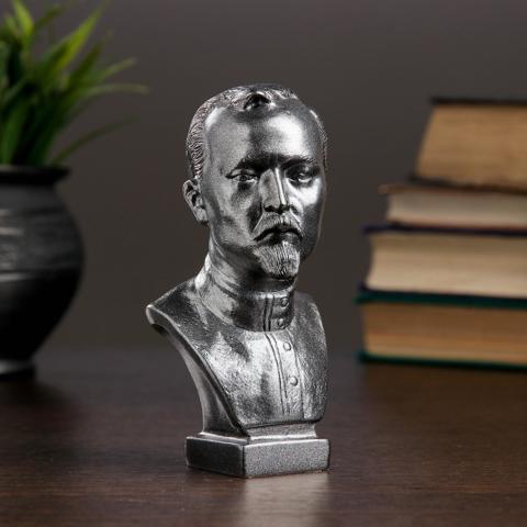 3 шт. Бюст 'Дзержинский', фигурка гипс, металлик, 6x12x6 см