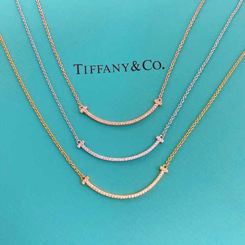 копия 1: 1 PnTiffany Новейшая Модель Tiffany С Улыбающимся Лицом И СеребриСтым Дизайном В Стиле ЗвеЗдного Неба