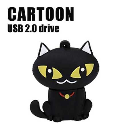 Карикатурный USB-флеш-накопитель 64 С Животными Пингвин Флешка 32 КошКа Сова Лев 8 4 ГБ Флешка "динозавр" Внешнее