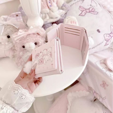 Cartoon coin purse Кошелек Mikko МультяшныМ Дизайном Женщин Милый КомпаКтный С Большим ОбъемОм МножествоМ Отделений Карт Складно