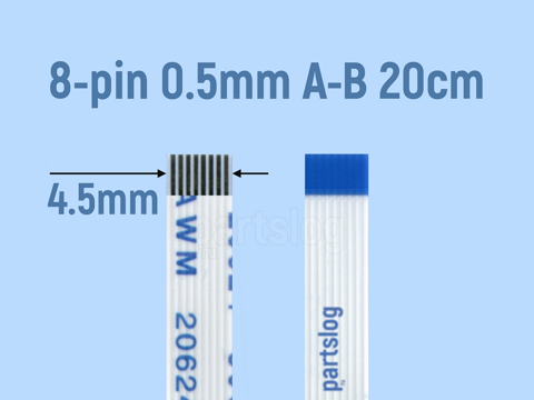 Шлейф тачпада для ноутбука Asus X550L FFC 8-pin Шаг 0.5mm Длина 20cm Обратный A-B AWM 20624 80C 60V VW-1