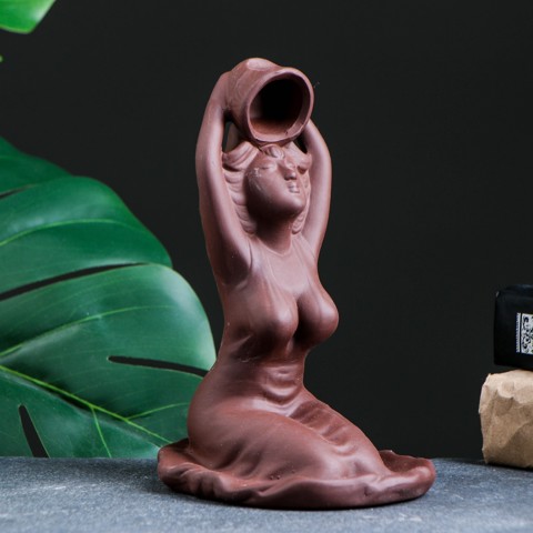 Подставка для благовоний TAKE IT EASY 'Омовение Джии', набор благовоний конусы, стелющийся дым, 18x13 см